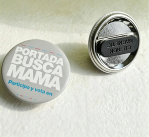 Pin <span class=keywords><strong>de</strong></span> Solapa Promocional Redondo <span class=keywords><strong>de</strong></span> Metal con Botón Magnético Personalizado, Tema 'Buscando Mamá <span class=keywords><strong>en</strong></span> España', para Eventos, Regalo Creativo para Madres - Product Image 1