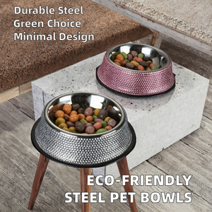 Bán Buôn Chất Lượng Cao Cấp Thép Không Gỉ Vật Nuôi Bát Thân Thiện Với Môi Nhỏ Động Vật Ăn Cho Mèo Và Chó Con - Product Image 2