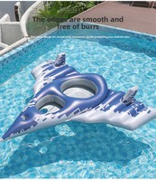 Pistolet à eau gonflable double siège avion en plastique pour piscine, plage et lac – pour adultes et enfants