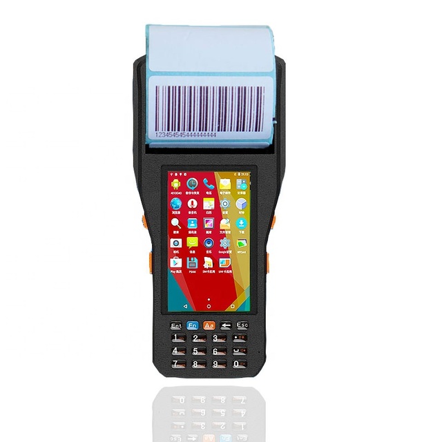 Qun Suo PDA408 3inch Printer Handheld Rugged 1D 2D Barcode Scanner Android Pos Terminal With 80MM Printer