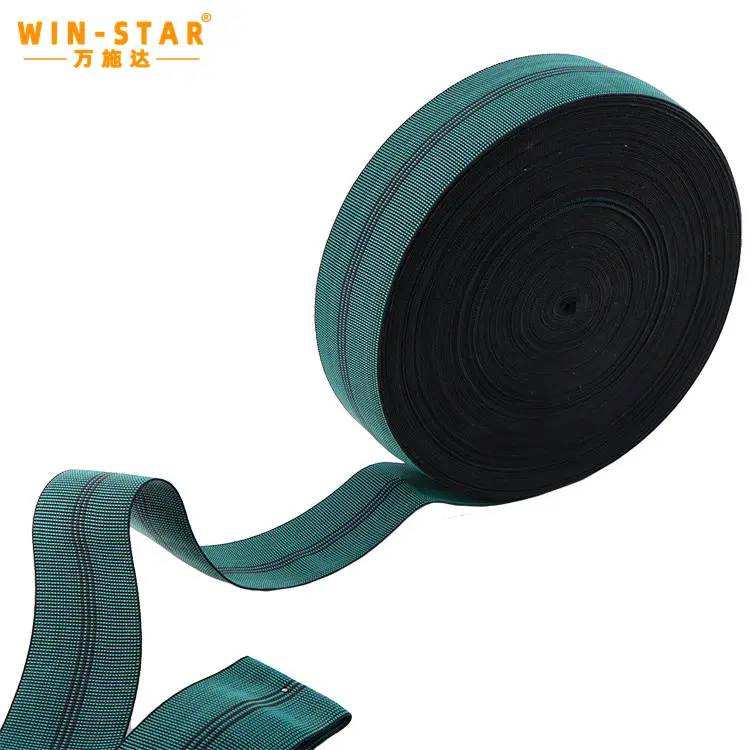 WINSTAR elastisches Gurtband Möbel zubehör mit hoher elastischer Kraft Malaysia Gummi 50 mm grünes Gurtband