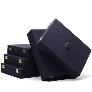 Vente en gros Boîte de rangement pour bijoux Boîte de voyage pour bijoux Boîte de présentation pour bijoux en cuir pour voyage - Product Image 6