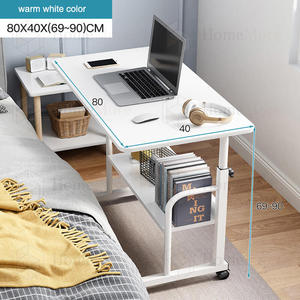 Bàn Giường Gấp Cho Phòng Ngủ Bàn Máy Tính Xách Tay Có Bánh Xe Điều Chỉnh Chiều Cao Bàn Máy Tính Xách Tay Gấp Gọn - Product Image 6