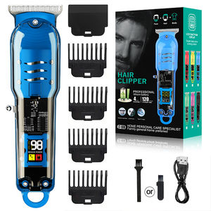 Tondeuse à Barbe Électrique Sans Fil pour Homme avec Sabot Réglable, Kit de Tondeuse à Cheveux Transparente en Acier Inoxydable pour Usage Domestique - Product Image 1