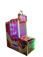 Machine de jeu de rédemption de tickets à monnayeur, équipement d'amusement intérieur Crazy Clown, jeu d'arcade de lancer de balles et de loterie pour intérieur