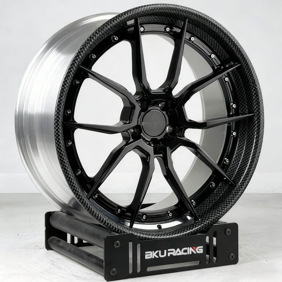 Bku Forged Carbon Fiber Wheels for Ferrari 488 458 SF90 296 812 F8 FF ...