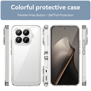 Đối Với Xiaomi 15T Pro Rõ Ràng Trường Hợp, New Anti-Scratch Mềm TPU Bumper + Cứng Acrylic Cover Quay Lại Điện Thoại Di Động Trường Hợp Đối Với Xiaomi <span class=keywords><strong>Mi</strong></span> 15T Pro - Product Image 2