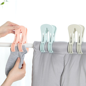 Large Plastic Clothes Drying <b>Clips</b> Double Toothed Windproof For Sheets Socks And Clothing Organizer <b>Hook</b> Type Durable - Product Image 3