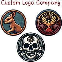Coudre sur le fer sur les patchs de vêtements Patch de broderie personnalisé personnalisé presse à chaud bouffée 3D avec LOGO Badges Patch brodé