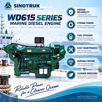 Moteur diesel marin principal SINOTRUK WD615.67C01N 176 kW 239 CV 1800 tr/min pour bateaux de pêche, de transport de marchandises et de transport en général