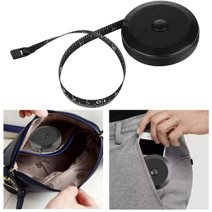 150cm/60in Eco-Friendly Black Plastic <strong>Tape</strong> <strong>Measure</strong> For Body Fabric Sewing Tailor Cloth Knitting Craft - Product Image 6