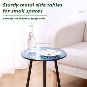 Petite table d'appoint en métal, vente en gros, meubles de maison, table d'appoint décorative pour patio, jardin, coin, balcon, véranda - Product Image 4