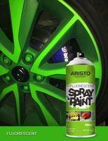 Vernis liquide de peinture en aérosol acrylique fluorescent de 400ml pour peinture de voiture de marquage routier. Peinture automobile de haute qualité 2 ans Aristo