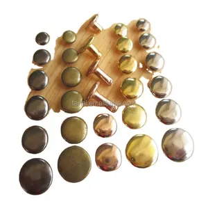 Remaches de alta calidad Tanai para accesorios de hardware de cuero remaches de tachuelas dobles decorativos remache de tachuelas