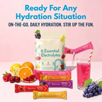 Poudre d'électrolytes en gros pour l'hydratation, contient 6 électrolytes clés et oligo-éléments, poudre d'électrolytes sans sucre