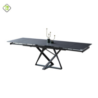 Vente en gros table à manger pliable à rallonge en céramique pour 12 personnes meubles personnalisés et peu encombrants ensemble table à manger et chaises pliantes