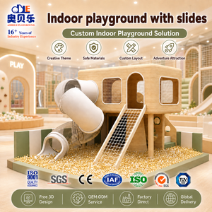 Équipement de jeu intérieur pour enfants avec toboggan, de fabrication d'origine, pour la petite enfance, la garderie, les activités parent-enfant et les hôtels, à usage commercial - Product Image 1