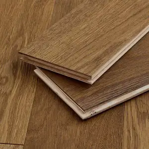 Plancher d'ingénieur en bois dur flottant récupéré à planche large de qualité commerciale/plancher de parquet bois/carreaux de sol en bois