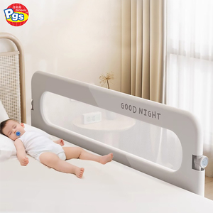 Thần đồng Trắng nhà sử dụng có thể gập lại Toddler giường đường sắt có thể điều chỉnh chiều cao Hỗ trợ đường sắt xử lý tính năng an toàn mùa thu phòng chống trẻ em - Product Image 5