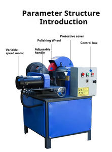 เครื่องกำจัดสนิมท่อกลมแบบอัตโนมัติอุปกรณ์ขัดโลหะ - Product Image 5