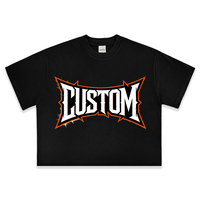 <strong>Top</strong>-level 100% Cotton <strong>T</strong>-<strong>shirt</strong> Streetwear Y2K <strong>Oversized</strong> High Street Vintage Boxy DTG Printed Drop-shoulder Men's Solid 300g