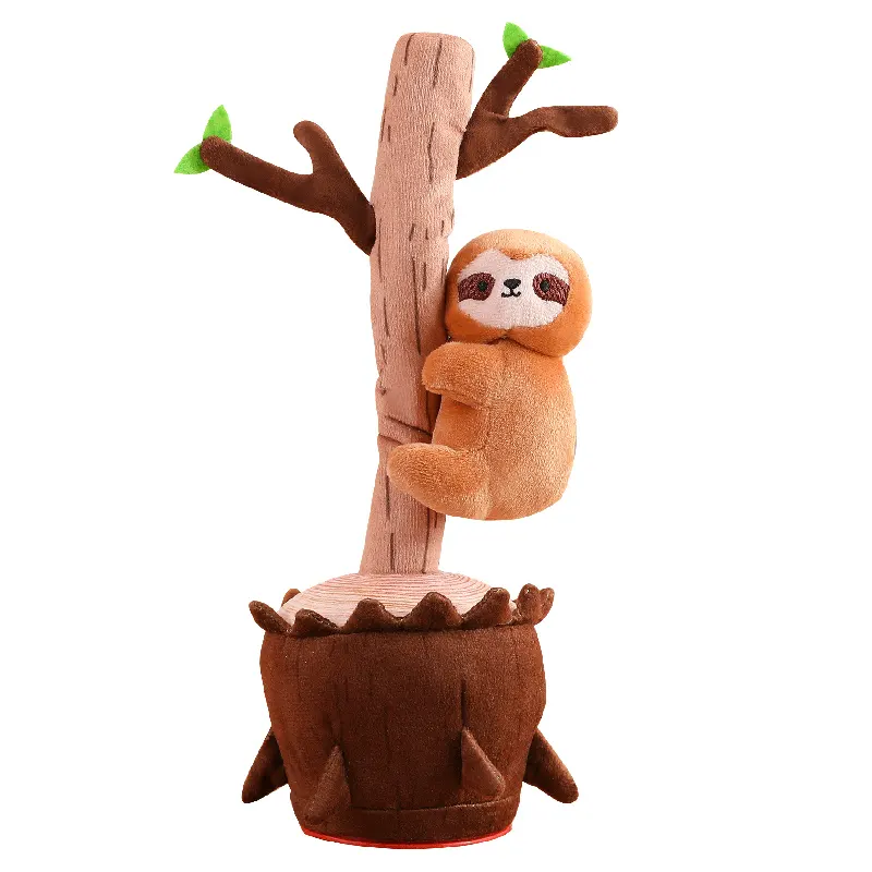 Nuevo juguete de peluche de árbol de baile, regalos electrónicos de peluche suave personalizados, árbol de juguete de baile para niños, bebé, bonito baile y conversación