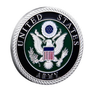 Moneda Conmemorativa de Metal con Patrón de Emblema Grabado en Doble Cara, Estilo Hero's Valor, Recuerdo Decorativo Chapado en Oro - Product Image 5