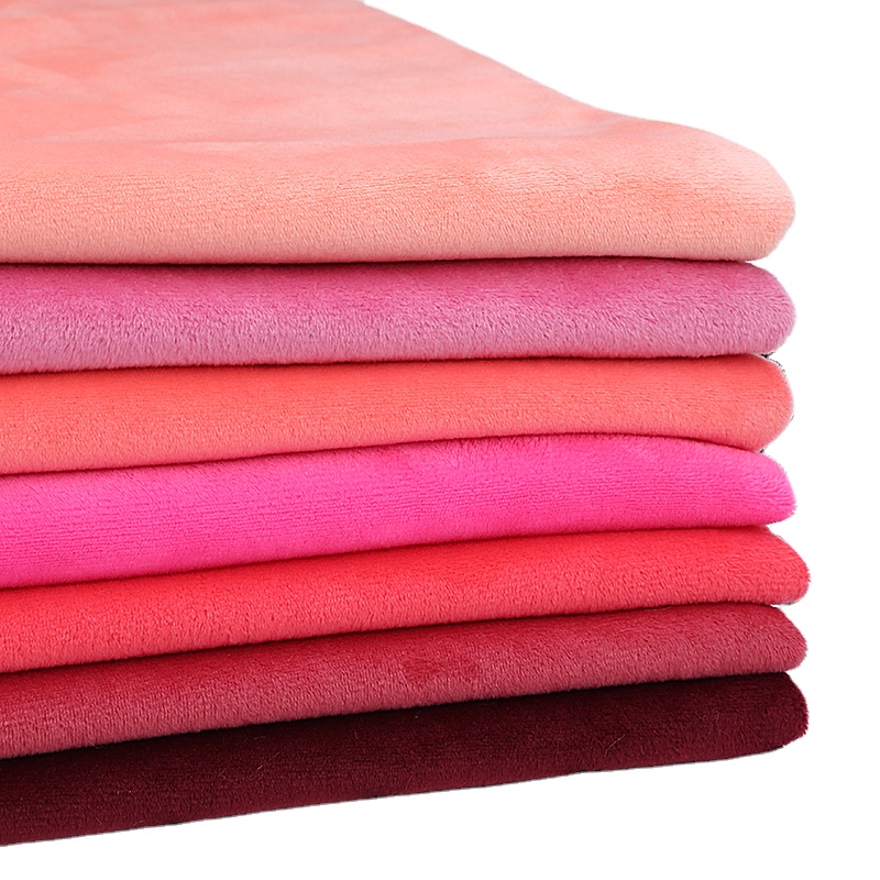 Высококачественная трикотажная супермягкая ткань из 100% полиэстера, Хрустальная бархатная ткань для игрушек