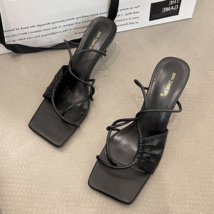 Nuevas Sandalias Doradas de Verano para Mujer, Tacones Altos, Sandalias de Punta Descubierta, Zapatos de Vestir para Fiesta, Sandalias de Vacaciones, Sandalias Mujer - Product Image 5