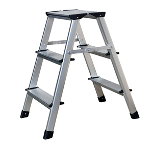 Modern Aluminum Shape <strong>Small</strong> <strong>Ladder</strong> Household Cover 3 Steps, - Product Image 2