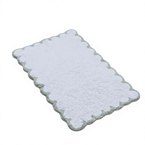 Tapis de bain personnalisés à motifs floraux, écologiques, séchage rapide, en coton, fabriqués à la machine, pour salles de bain - Vente en gros - Product Image 1