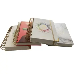 Personalized A5 Hardcover Custom Spiral Daily Notebook Journal Book Printing In China