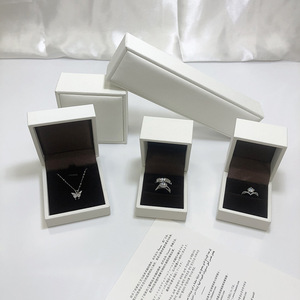 Rectangular Fashionable PU Leather Jewelry Packaging Box for Engagement diamond <b>Ring</b> - Product Image 4