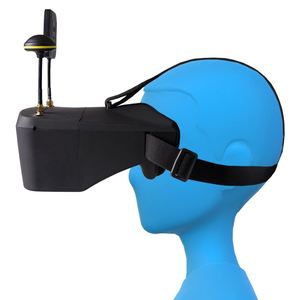 EV800D 5.8G 40CH 5 Inch 800*480 Plastic Video Headset HD DVR Diversity FPV Goggles with <b>Battery</b> for RC Model FPV <b>Drone</b> - Product Image 5
