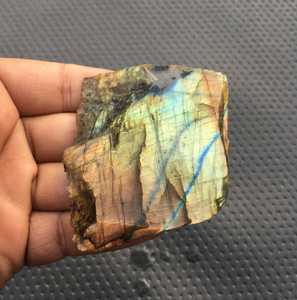 Spécimen de pierre naturelle brute de Labradorite, pierre de jardin, non traitée, fabrication de bijoux, Collection de pierres, coupe de Style - Product Image 2