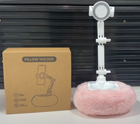 Support de tablette et de téléphone portable en peluche douce avec bol à collation intégré, idéal pour regarder des films au lit ou sur le canapé