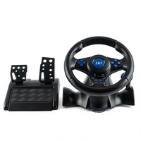 Volante de Carreras con Cable de Material ABS para PS2/PC