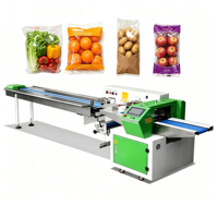 Machine horizontale automatique de qualité alimentaire pour fruits, légumes, gâteaux, gâteaux de lune, nouilles, biscuits, conserves