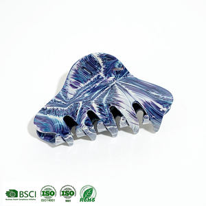 Pinza de Pelo Triangular Azul Simple Personalizada Unisex de Acetato, Pinza de Pelo de Moda, Personalizable al por Mayor, Accesorios para el Cabello de Alta Calidad - Product Image 4