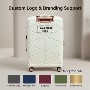 Ensemble de bagages de <span class=keywords><strong>voyage</strong></span> durables et assortis en PP rigide <span class=keywords><strong>avec</strong></span> roulettes pivotantes, valises trolley pratiques pour des déplacements faciles - Product Image 5
