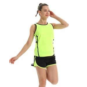 OEM trống Marathon người đàn ông áo sơ mi quần short theo dõi phù hợp với bộ 100% polyester không tay theo dõi và lĩnh vực đồng phục - Product Image 4