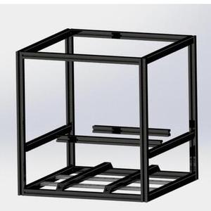 3D-Drucker <span class=keywords><strong>VORO</strong></span> N 2.4 HFSB5-2020 schwarze Extrusion Frame Kit - Product Image 2