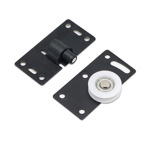 Tieliwang <b>Sliding</b> Door Roller Type B <b>Large</b> Concave Wheel Zinc Alloy For Cabinet Doors Smooth Rolling - Product Image 2