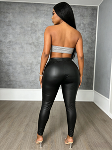 Leggings pour femmes, taille haute, patchwork en dentelle, pantalon skinny long, extensible, pour club et soirée, pour dames - Product Image 3