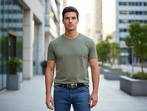 Cintura Intrecciata a Coste da Uomo 4,0 Cm 125 Cm Blu Navy con Fibbia in Ferro Materiale in Nylon - Product Image 2