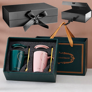 Christmas Gift Luxury Tea <strong>Ceramic</strong> Cups Rigid Packaging Boxes Custom Logo Cardboard Coffee Mug Set Gift <strong>Box</strong> - Product Image 5