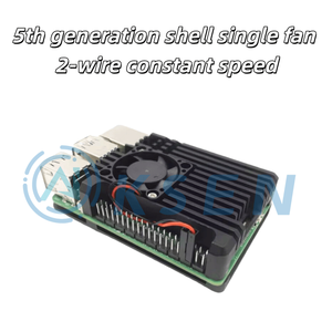 AI-KSEN 树莓派第五代外壳 树莓派5主动散热和冷却PWM调速风扇金属装甲外壳 - Product Image 5