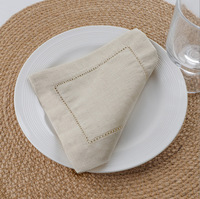 Sous-verres en tissu blanc avec design perforé ajouré, avec cordon de serrage, adaptés aux cocktails, serviettes de table et sets de table