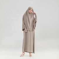 Date arabe turc Jilbab dubaï Abayas femmes musulmanes robe islamique Simple couleur unie en mousseline de soie prier robes Abaya EID