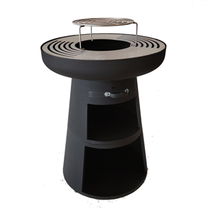 <span class=keywords><strong>Barbacoa</strong></span> profesional a prueba de herrumbre de troncos de hoguera grande multifuncional personalizada con Cenicero - Product Image 6